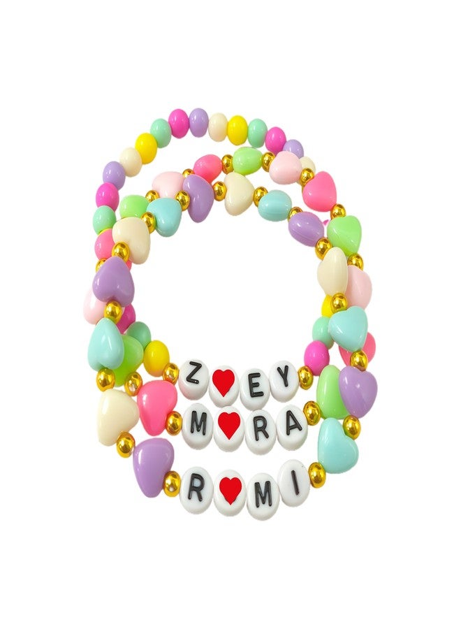 sunglnl Rumi Bracelet for Women Zoey Mira Beaded, 3 Pcs Set Inspired Friendship BFF Fans Anime Merch Bracelets Cosplay Accessories Jewelry Gift (3 Pcs Set RZM) - Image 1